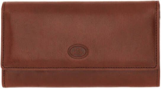 The Bridge Bruin Leren Portemonnee Klassieke Stijl Brown Dames