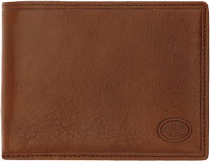 The Bridge Bruin Leren Portemonnee Slank Minimalistisch Brown Heren
