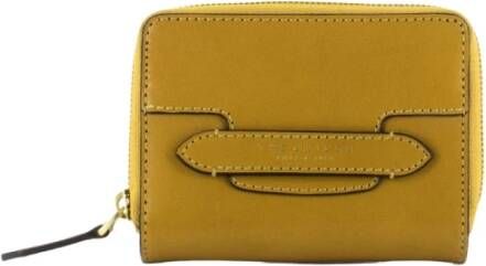 The Bridge Leren Portemonnee Kaarthouder Lucrezia Stijl Yellow Dames