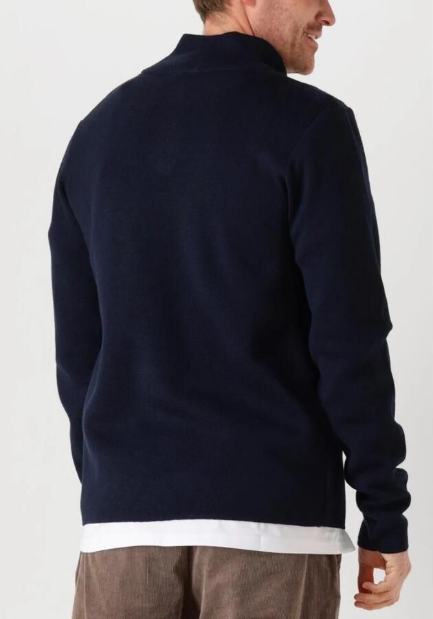 The GoodPeople Blauwe Half Zip Sweater Kamark Blue Heren - Foto 6