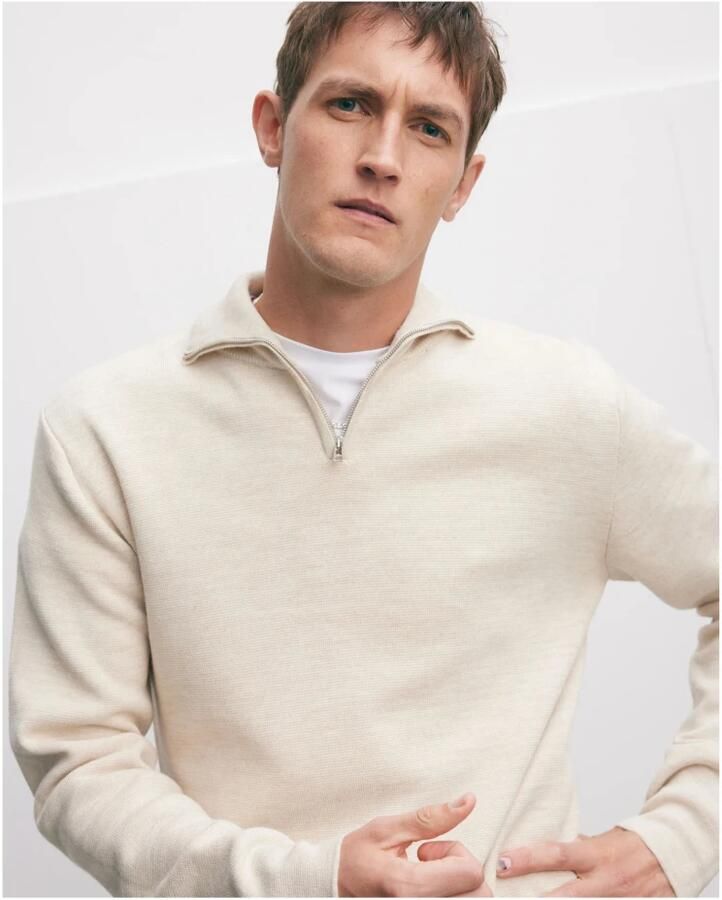 THE GOODPEOPLE Heren Truien & Vesten Kamark Beige - Foto 8