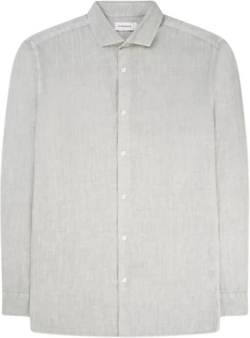 The GoodPeople Lichtgroene Katoenen Overhemd Soho Stijl White Heren