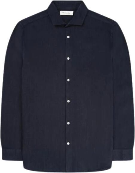 The GoodPeople Blauw Linnen Casual Overhemd Soho Blue Heren - Foto 4