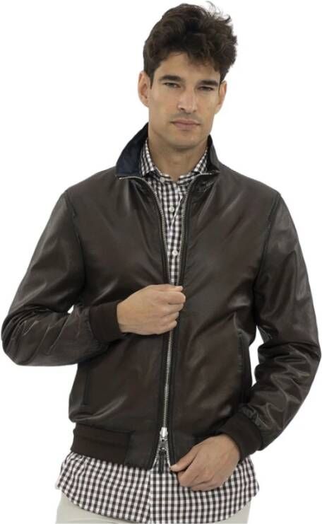 The Jack Leathers Leather Jackets Bruin Heren