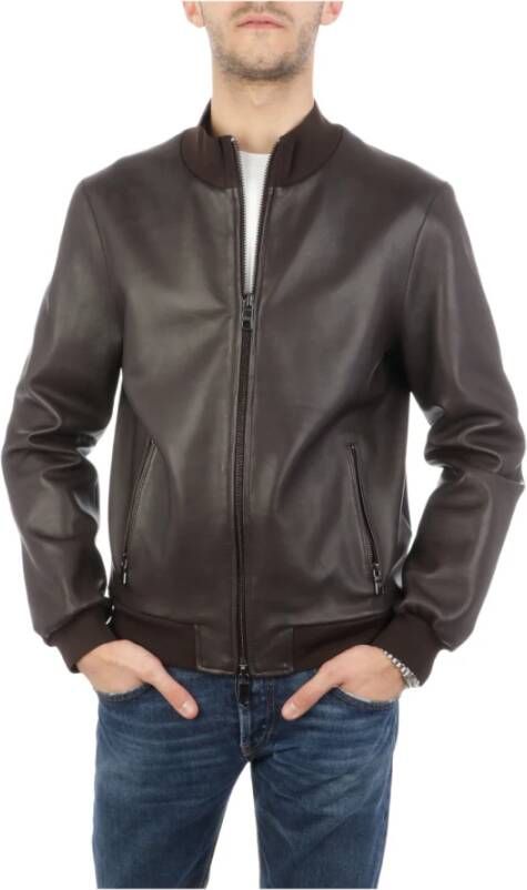 The Jack Leathers Leather Jackets Bruin Heren
