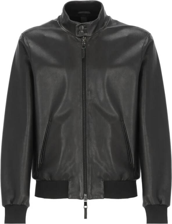 The Jack Leathers Leather Jackets Zwart Heren