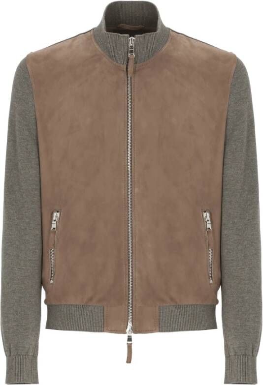 The Jack Leathers Light Jackets Grijs Heren