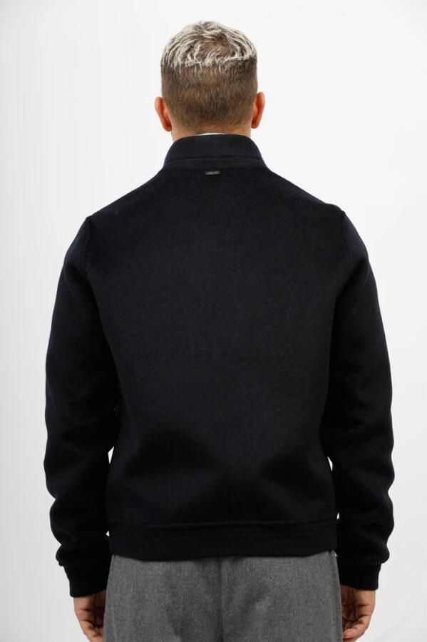 The Jack Leathers Omkeerbare wollen jas Blue Heren - Foto 4