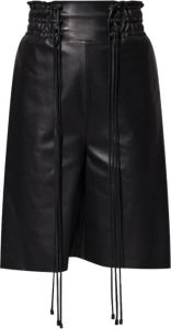 The Mannei Aydoun leather shorts Zwart Dames
