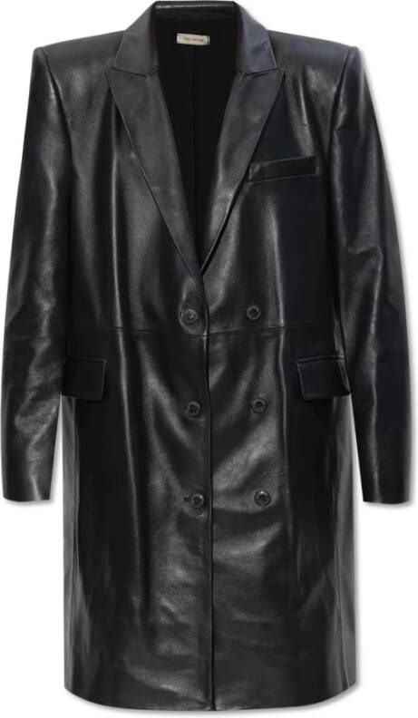 The Mannei Greenock leather coat Zwart Dames