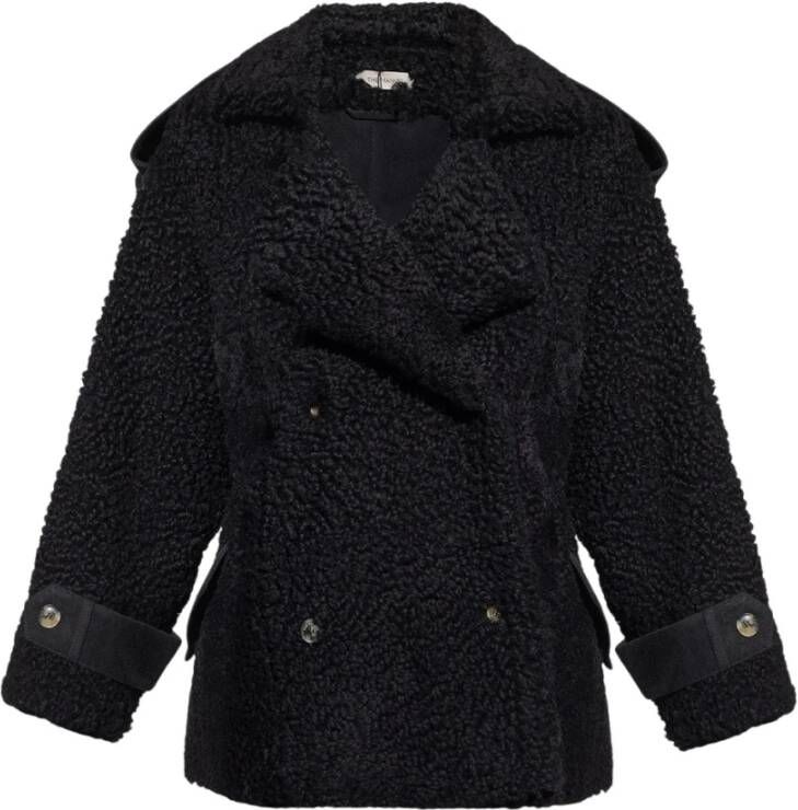 The Mannei Jordan shearling jacket Zwart Dames