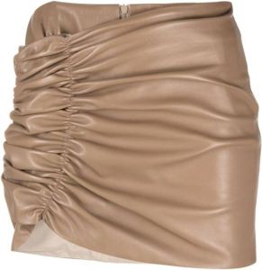 The Mannei Leather Skirts Beige Dames