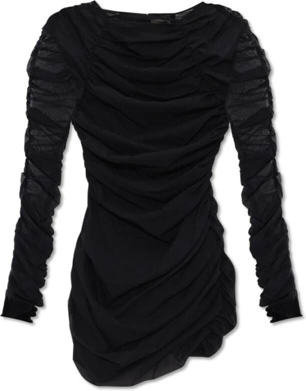 The Mannei Narikala gedrapeerde jurk Zwart Dames