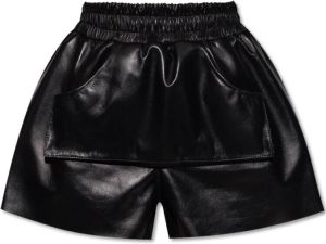 The Mannei Termi leather shorts Zwart Dames