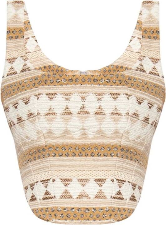 The Mannei Thos corset top Beige Dames