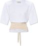The Mannei Turso T-shirt met strikceintuur White Dames - Thumbnail 1