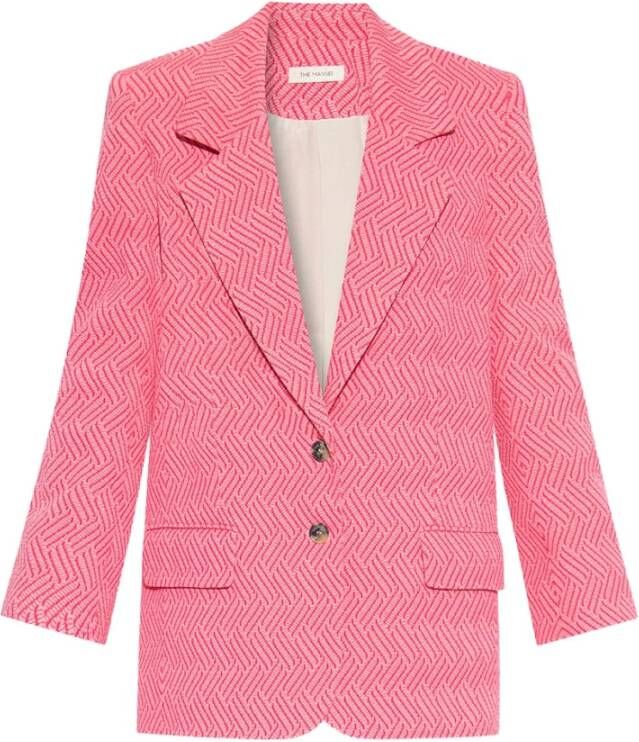 The Mannei Volt oversized blazer Roze Dames