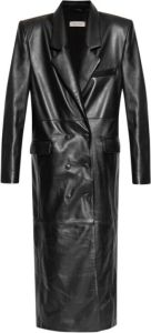 The Mannei �Greenock� leather coat Zwart Dames
