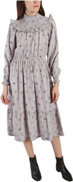 The New Society Bloemenprint Katoenen Jurk Multicolor Dames