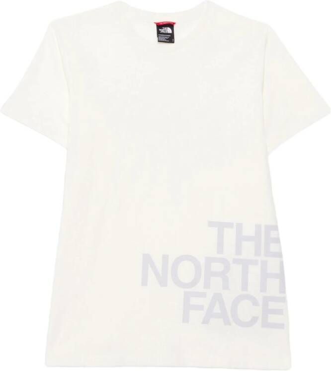 The North Face Logo Tee Gardenia White Periwinkle White Dames