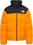 The North Face Retro Nuptse Cone Oranje Donsjas Yellow Heren - Thumbnail 1