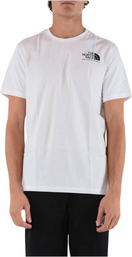 The North Face Witte T-shirts en Polos Zacht Katoen Regular Fit Wit Heren