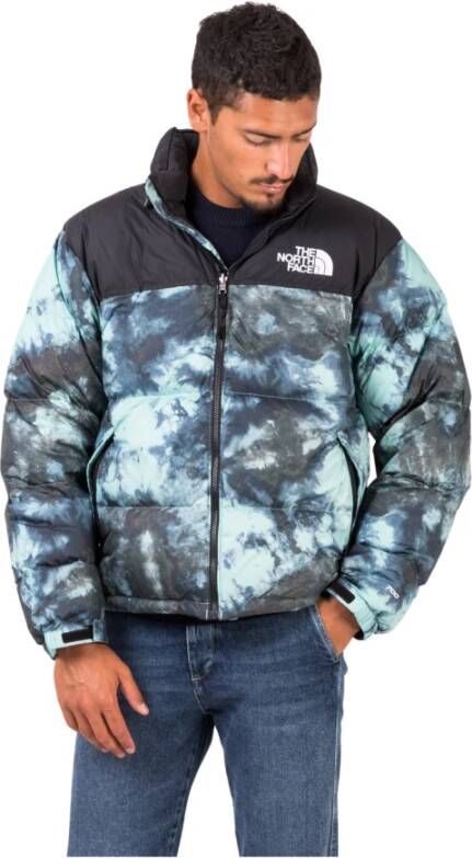 The North Face Gedrukt 1996 retro nuptse jas Blauw Heren