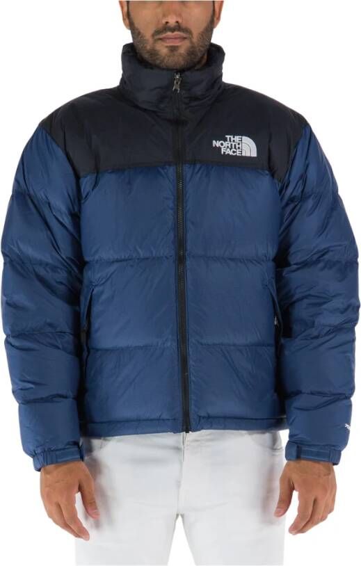 The North Face Down Jackets Blauw Heren