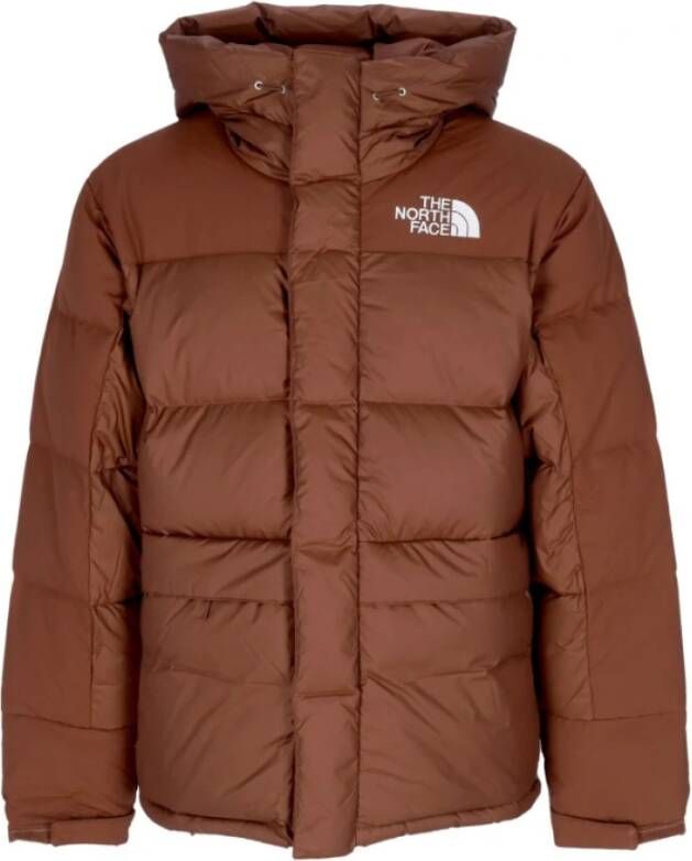 The North Face Donker Eiken Dons Parka Streetwear Stijl Brown Heren