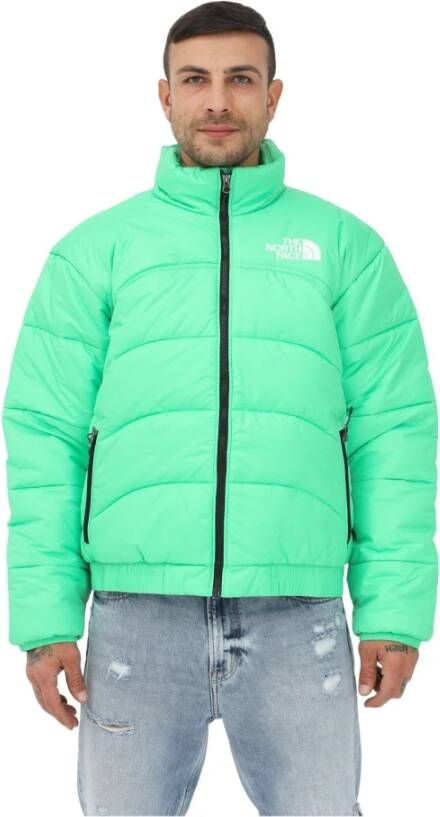 The North Face High Neck Donsjas Green Heren