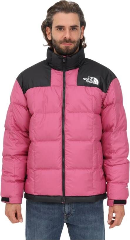 The North Face Rood Violet Donsjas Rits Sluiting Purple Heren