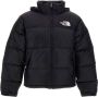 The North Face Zwarte Klassieke Donsjas met Geborduurd Logo Black Heren - Thumbnail 1