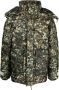 The North Face Parka met Bladerprint en Verborgen Rits Multicolor Heren - Thumbnail 1