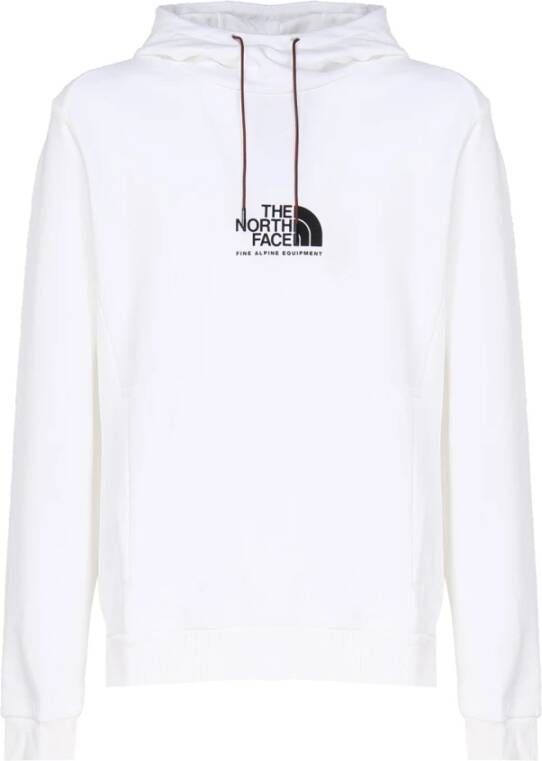 The North Face Alpine Retro Hoodie Wit Oranje White Heren