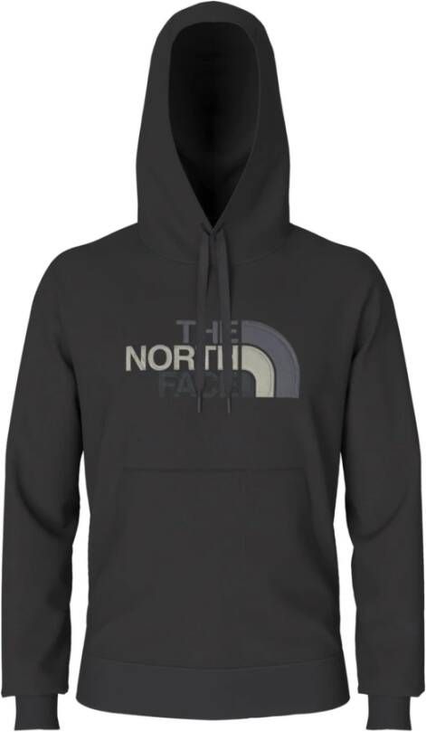 The North Face Zwarte hoodie met verstelbare capuchon en voorzak Zwart Heren
