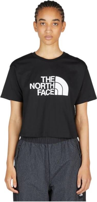 The North Face Katoenen Jersey Crewneck T-Shirt Zwart Dames