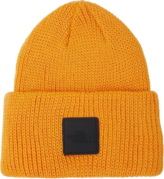 The North Face Stijlvolle Patch Beanie Hat Orange Heren