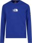 The North Face Blauwe Crewneck Sweatshirt met Logo Patch Blue Heren - Thumbnail 1