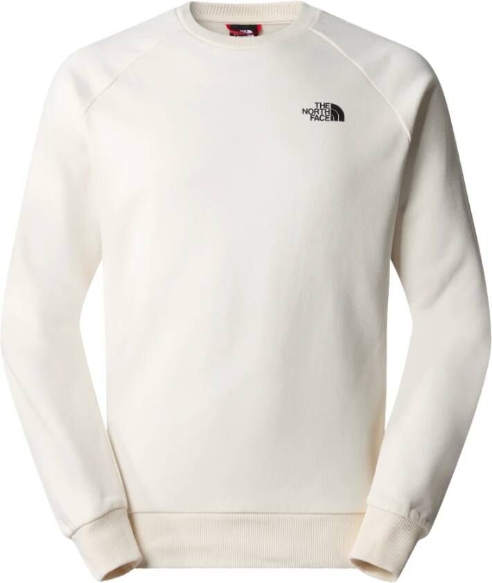 The North Face Redbox Crewneck Raglan Sweatshirt White Heren