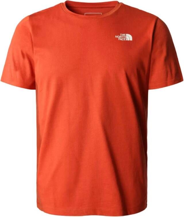 The North Face T-Shirt Oranje Heren