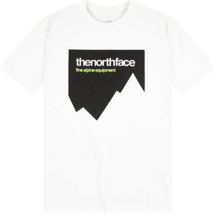 The North Face t-shirt Wit Heren