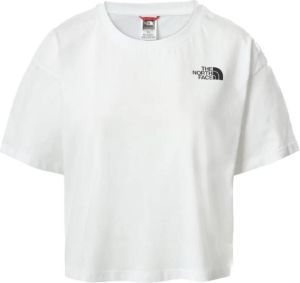 The North Face Kort T-shirt met labelprint model 'CROPPED SIMPLE DOME'