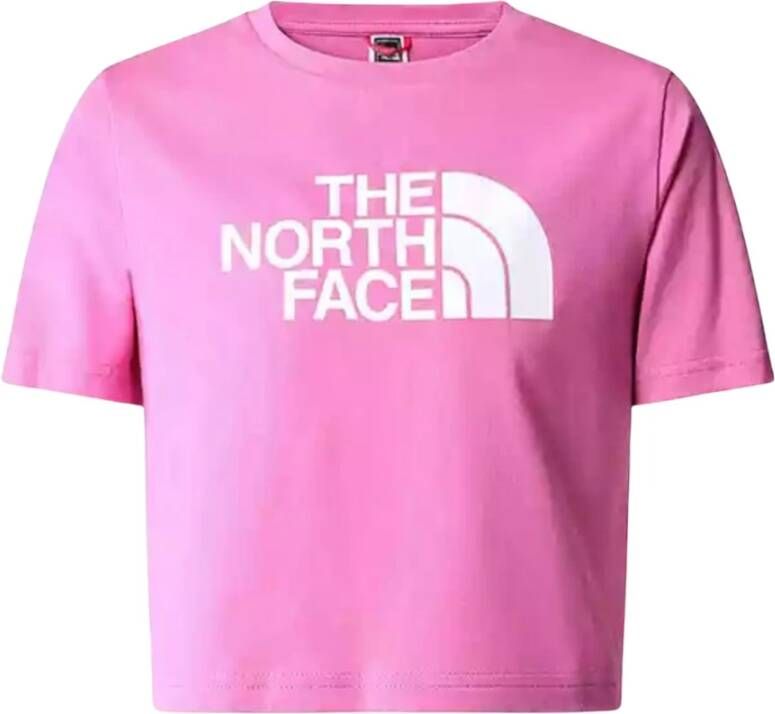 North Face The Easy Roze Crop Top Meisjes