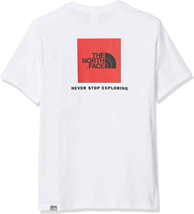 The North Face White Men T -Shirt Network Box Tee Wit Heren