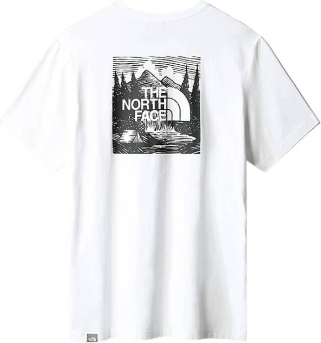 The North Face Rode doos T -shirt Wit Heren