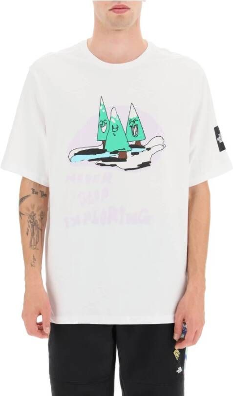 The North Face Grafisch Tee Wit Korte Mouw T-Shirt White Heren