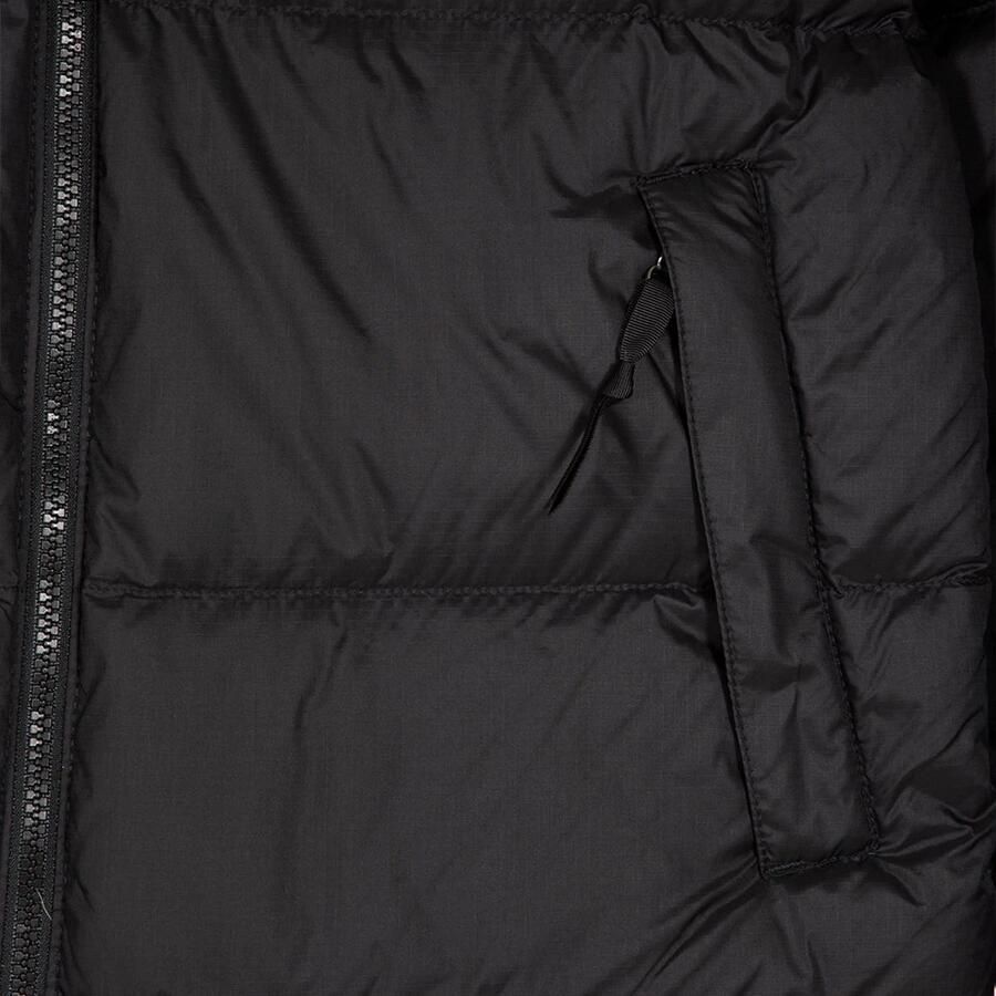 The North Face Zwarte Klassieke Donsjas met Geborduurd Logo Black Heren