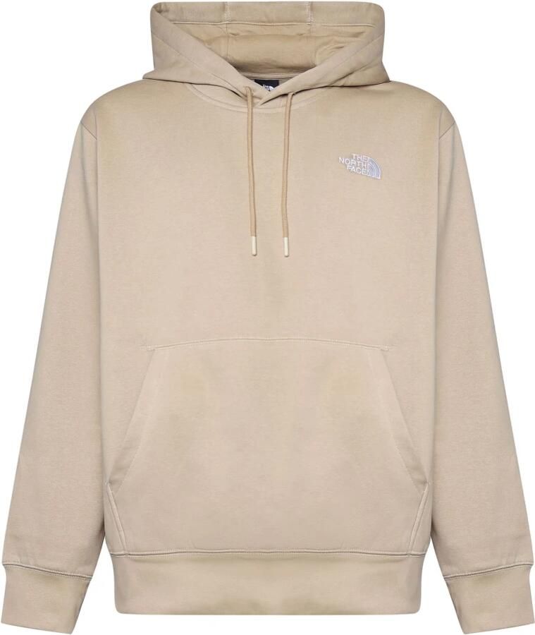 The North Face Beige hoodie met geborduurd logo Beige Heren