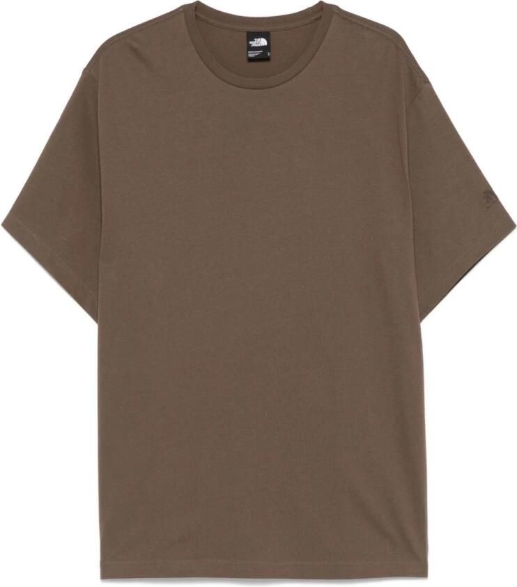 The North Face Bruine Crew Neck Korte Mouwen Shirt Brown Heren - Foto 4