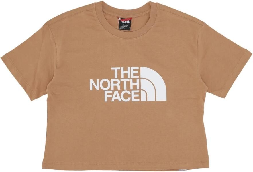 The North Face Cropped Easy Tee Amandel Boter Wit Beige Dames - Foto 2